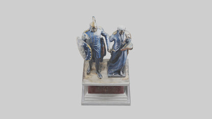 3D model Guardians of the Constitution statue model VR / AR / low-poly