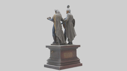 3D model Guardians of the Constitution statue model VR / AR / low-poly
