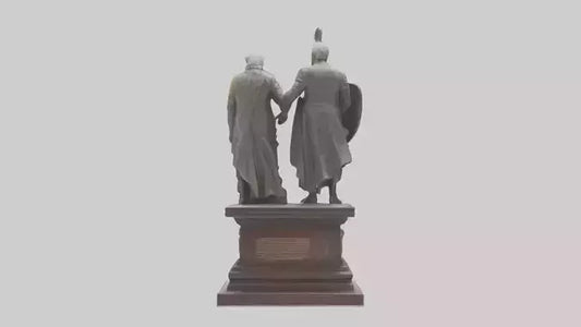 3D model Guardians of the Constitution statue model VR / AR / low-poly