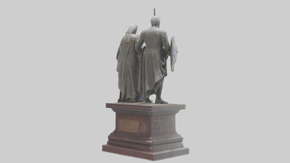 3D model Guardians of the Constitution statue model VR / AR / low-poly