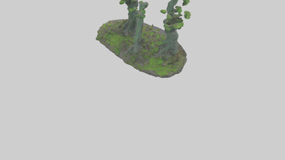 3D model Guardians of the Forest Statue model VR / AR / low-poly