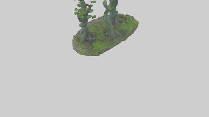 3D model Guardians of the Forest Statue model VR / AR / low-poly