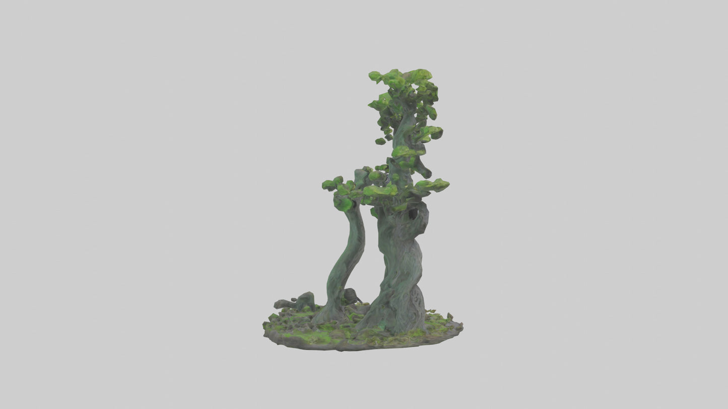 3D model Guardians of the Forest Statue model VR / AR / low-poly