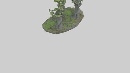 3D model Guardians of the Forest Statue model VR / AR / low-poly