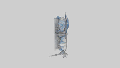 3D model Guardians of the Free World statue model VR / AR / low-poly