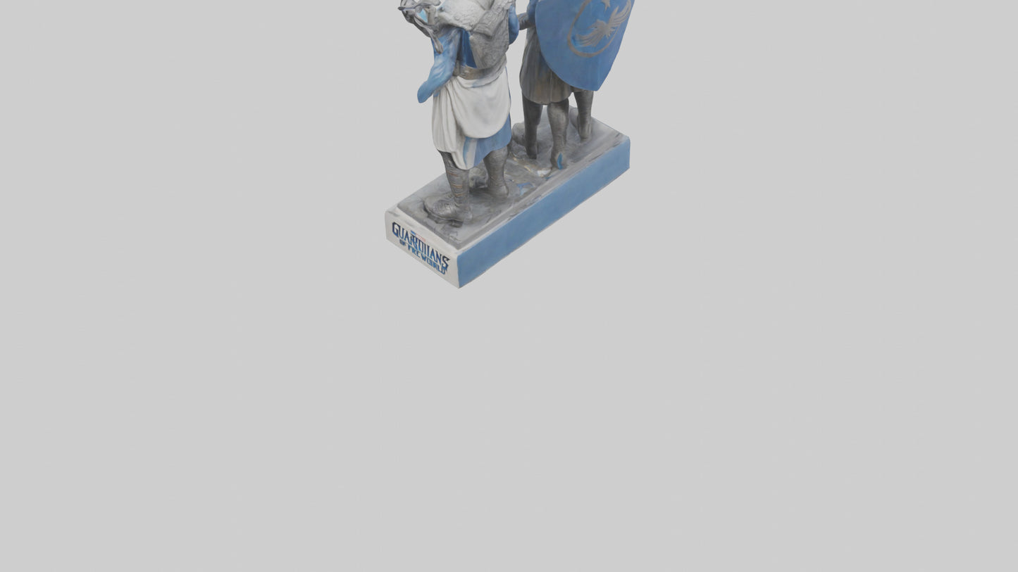 3D model Guardians of the Free World statue model VR / AR / low-poly