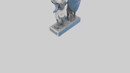 3D model Guardians of the Free World statue model VR / AR / low-poly