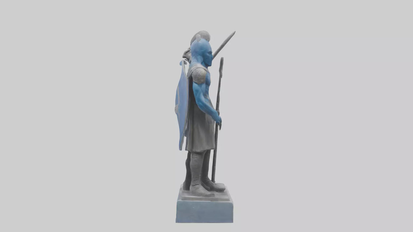 3D model Guardians of the Free World statue model VR / AR / low-poly