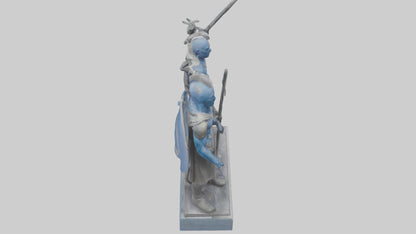 3D model Guardians of the Free World statue model VR / AR / low-poly