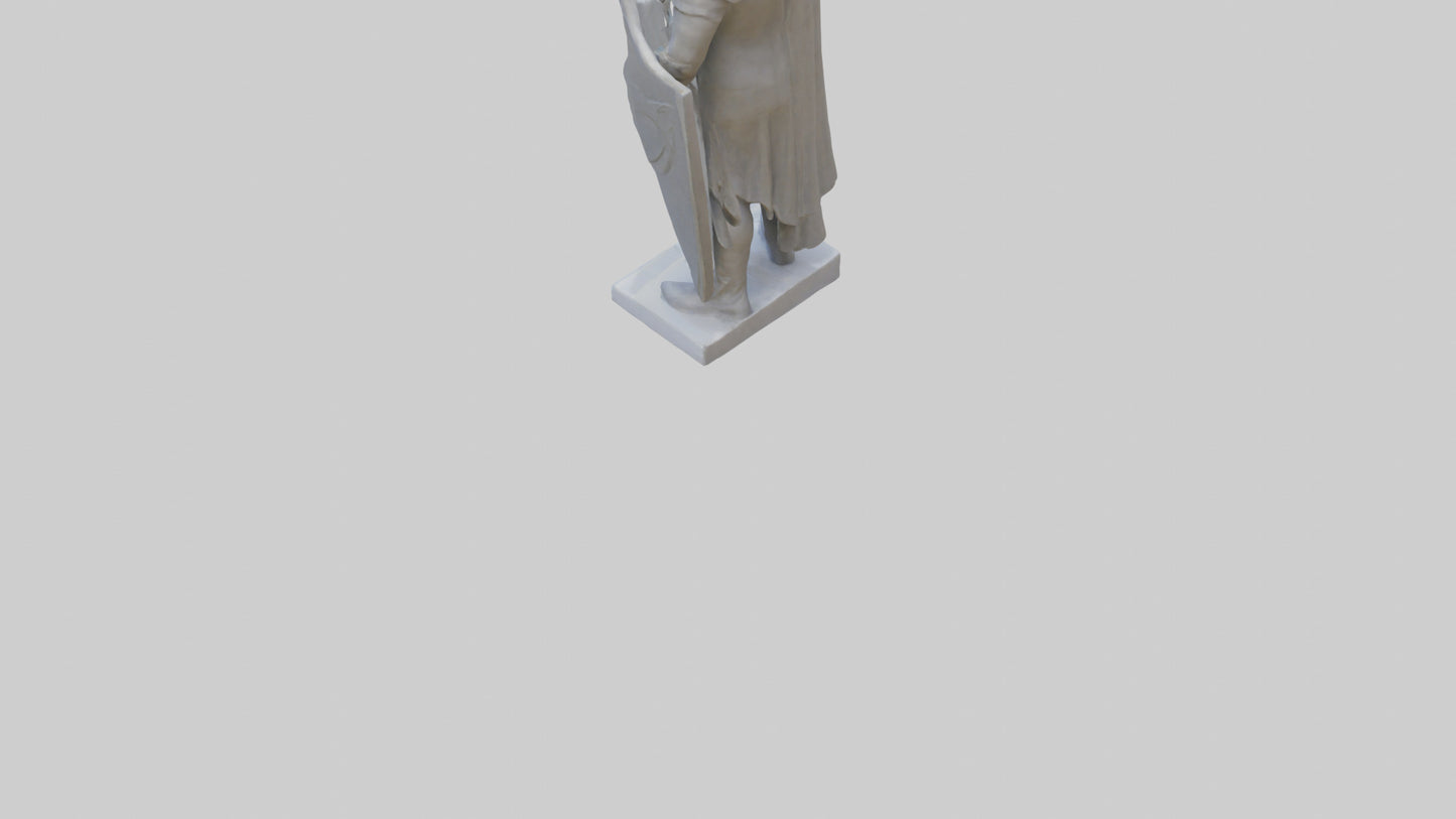 3D model Guarding the Legacy Sculpture model VR / AR / low-poly