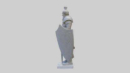 3D model Guarding the Legacy Sculpture model VR / AR / low-poly