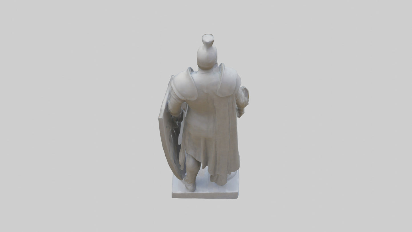 3D model Guarding the Legacy Sculpture model VR / AR / low-poly