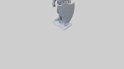 3D model Guarding the Legacy Sculpture model VR / AR / low-poly