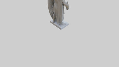 3D model Guarding the Legacy Sculpture model VR / AR / low-poly