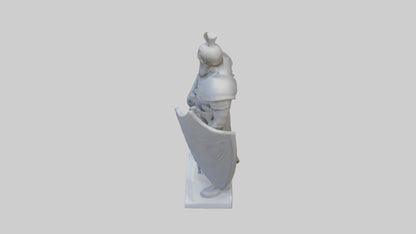 3D model Guarding the Legacy Sculpture model VR / AR / low-poly