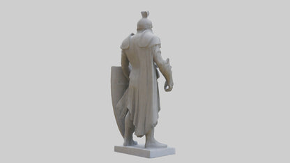 3D model Guarding the Legacy Sculpture model VR / AR / low-poly