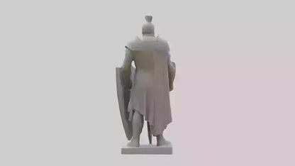 3D model Guarding the Legacy Sculpture model VR / AR / low-poly