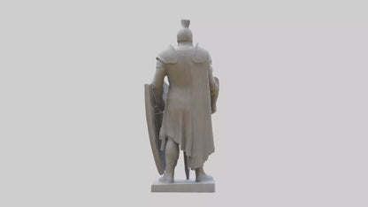3D model Guarding the Legacy Sculpture model VR / AR / low-poly