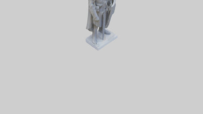 3D model Guarding the Legacy Sculpture model VR / AR / low-poly