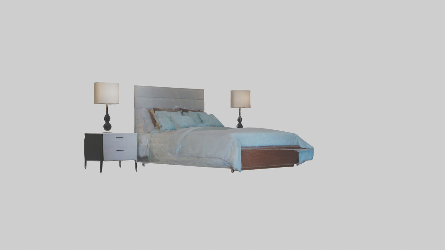 3D model Guest Room VR / AR / low-poly