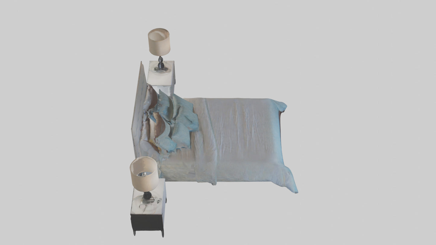 3D model Guest Room VR / AR / low-poly