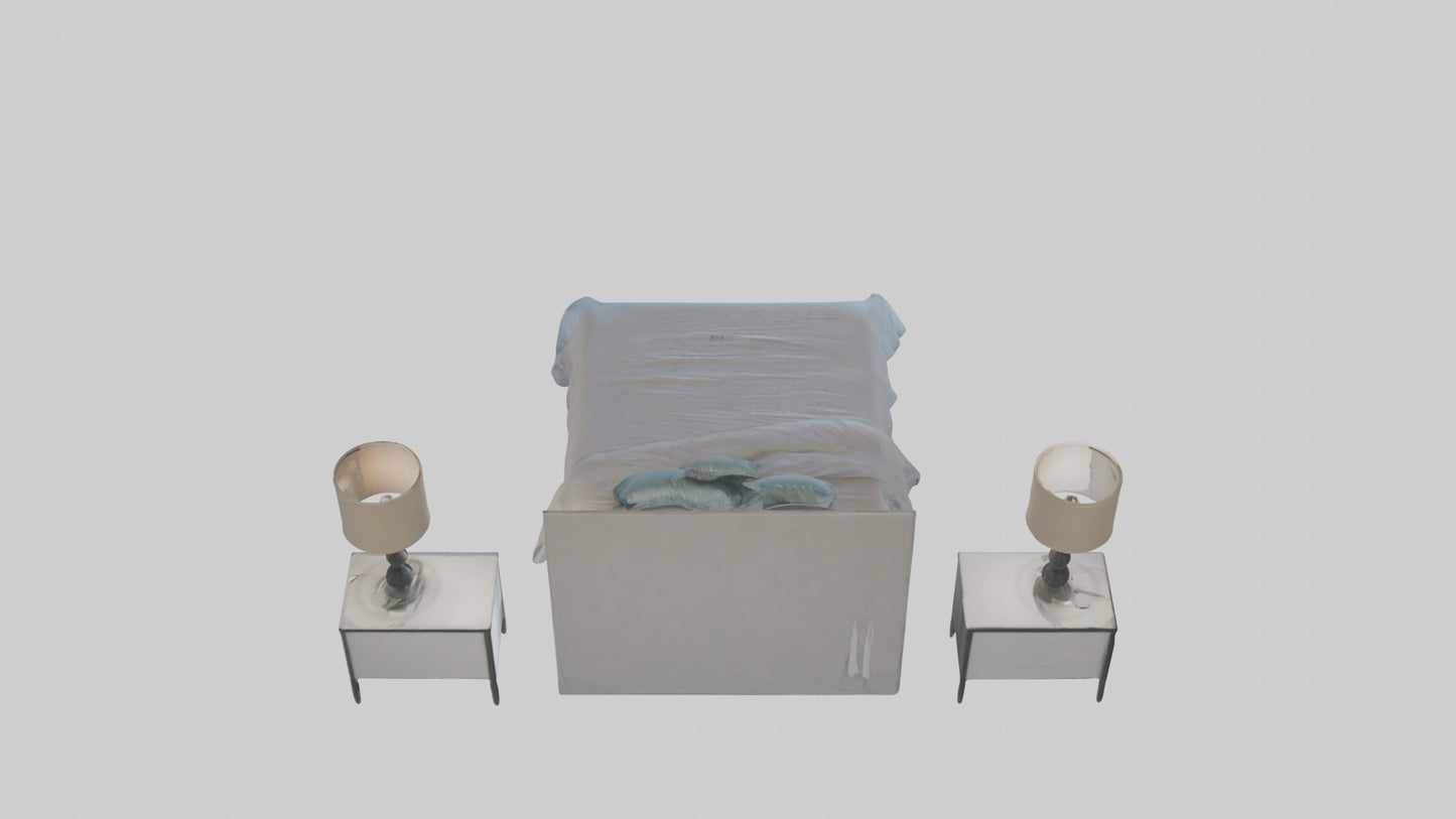 3D model Guest Room VR / AR / low-poly