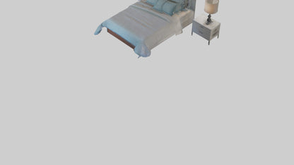 3D model Guest Room VR / AR / low-poly