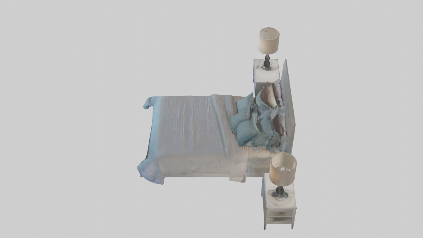 3D model Guest Room VR / AR / low-poly