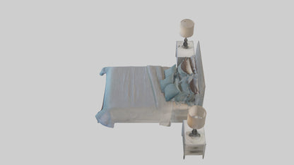 3D model Guest Room VR / AR / low-poly