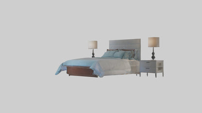 3D model Guest Room VR / AR / low-poly