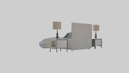 3D model Guest Room VR / AR / low-poly