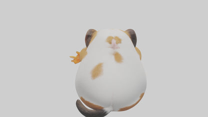 3D model Guinea Pig nibbling model VR / AR / low-poly