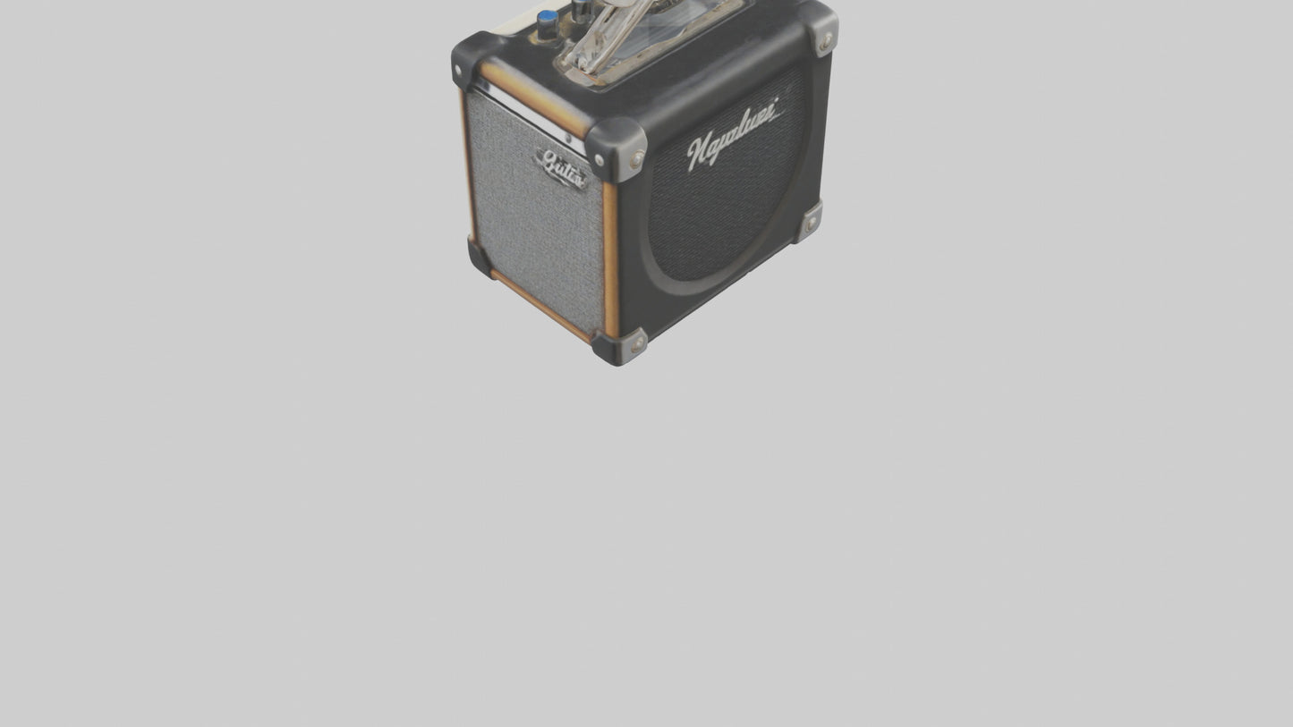 3D model Guitar amplifier keychain model VR / AR / low-poly