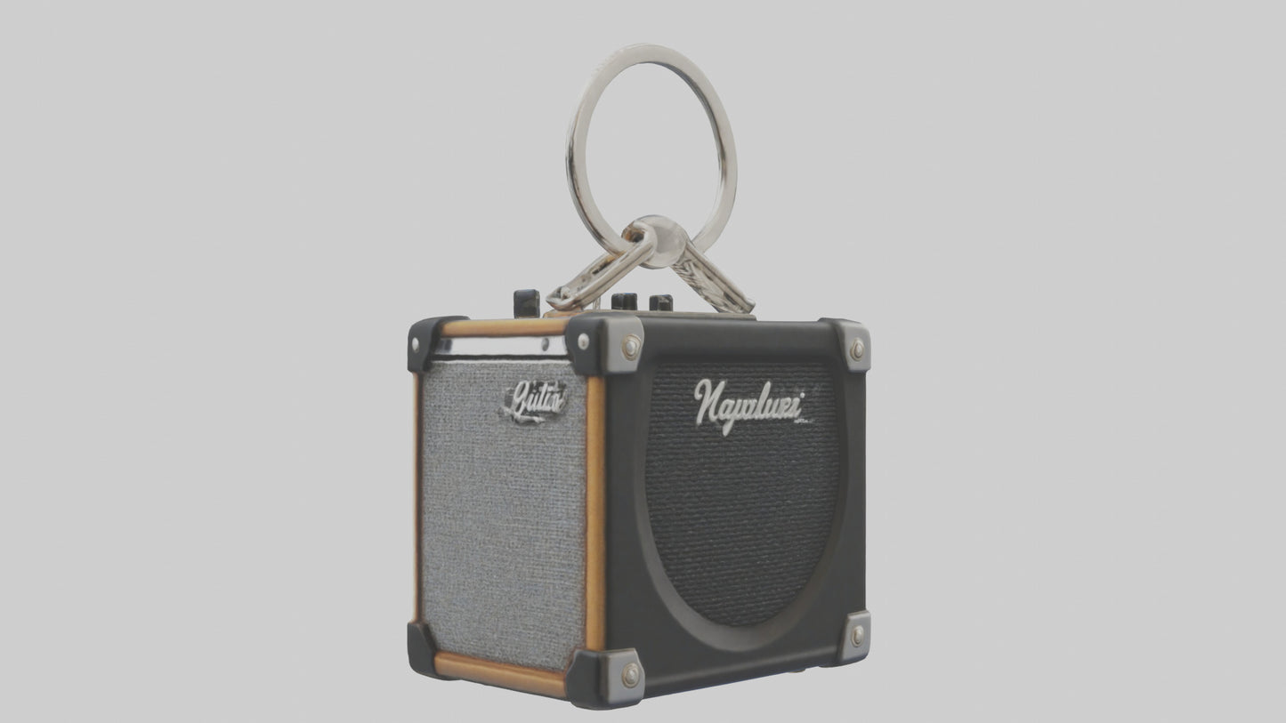 3D model Guitar amplifier keychain model VR / AR / low-poly