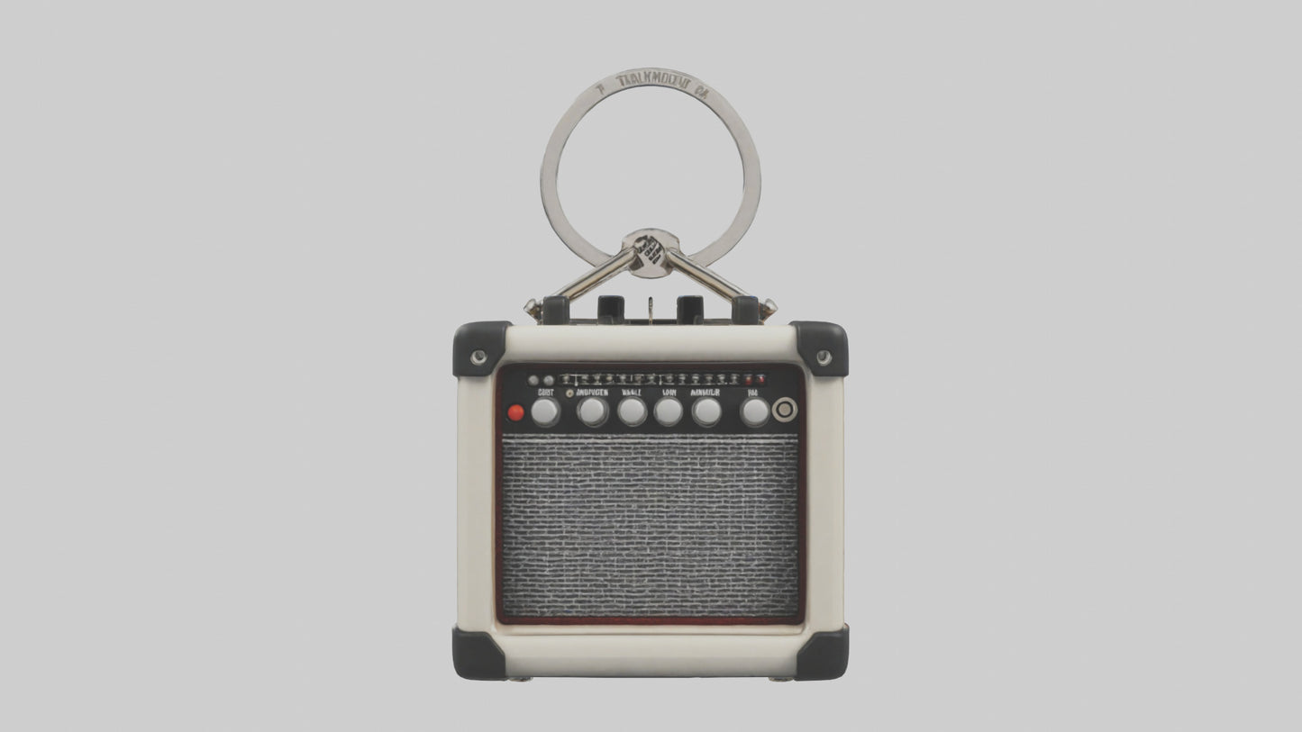 3D model Guitar amplifier keychain model VR / AR / low-poly