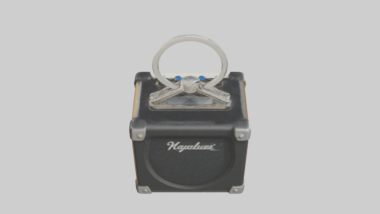 3D model Guitar amplifier keychain model VR / AR / low-poly