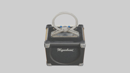 3D model Guitar amplifier keychain model VR / AR / low-poly