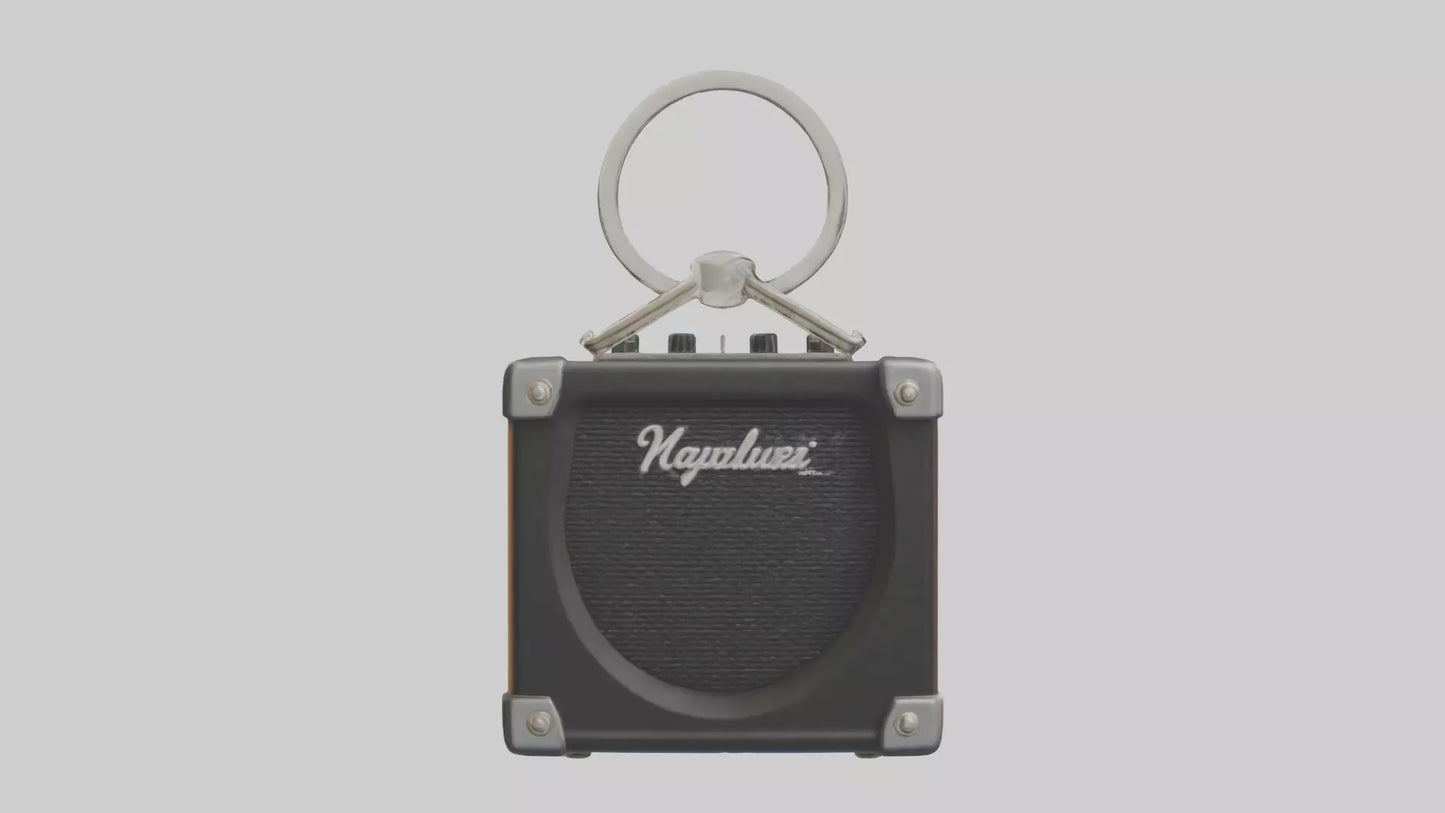 3D model Guitar amplifier keychain model VR / AR / low-poly