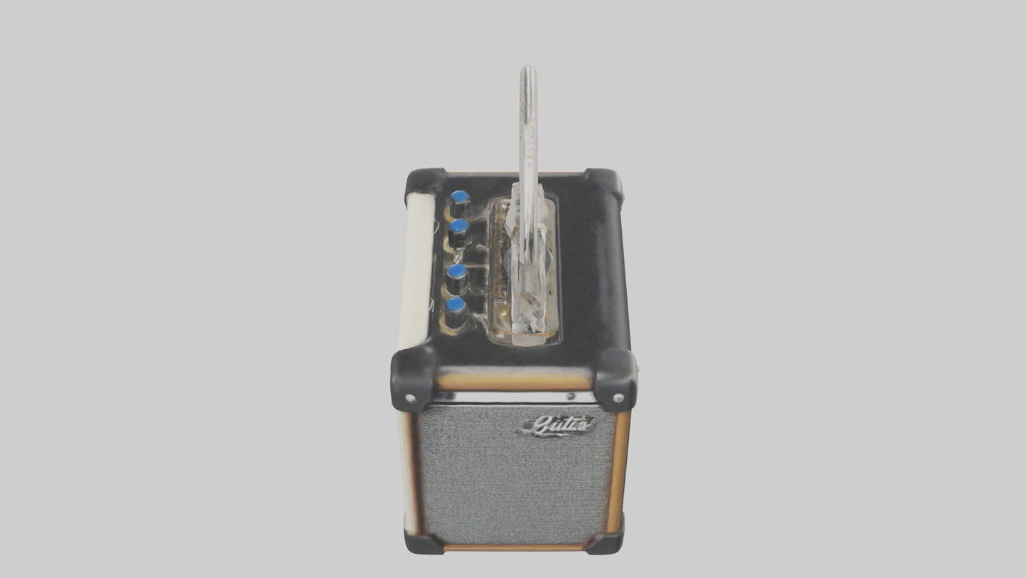 3D model Guitar amplifier keychain model VR / AR / low-poly