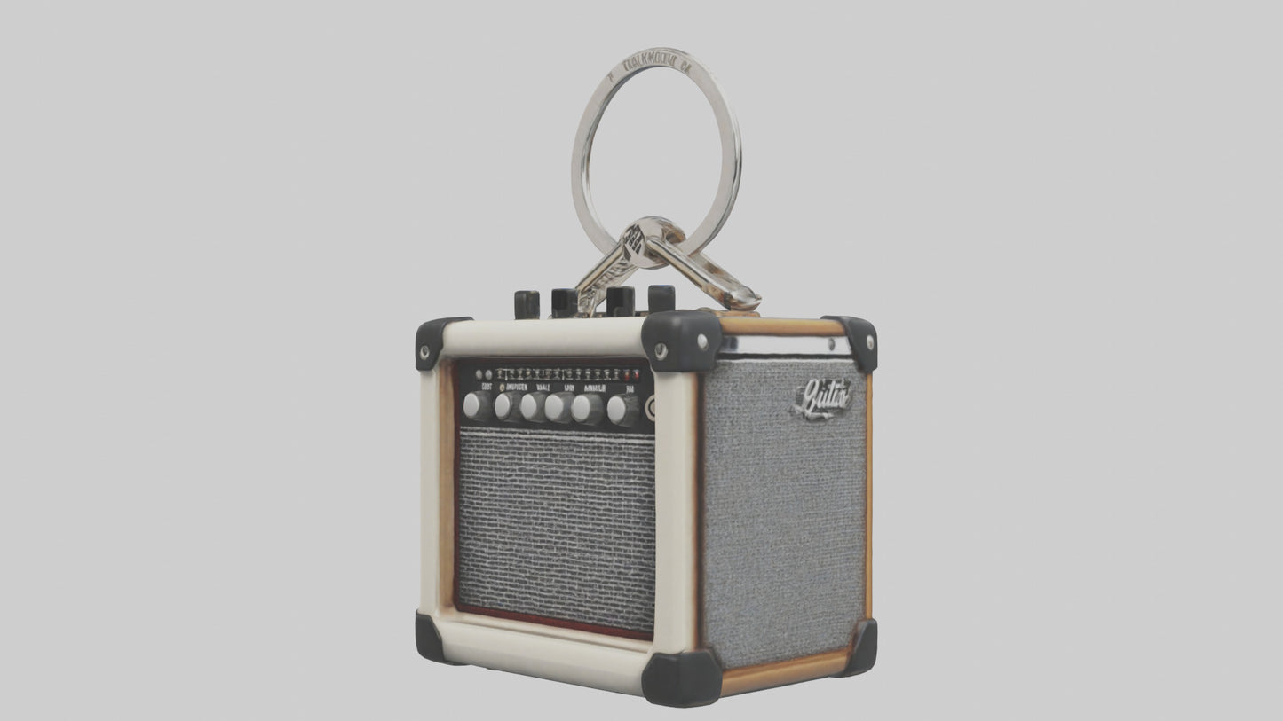 3D model Guitar amplifier keychain model VR / AR / low-poly