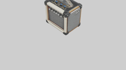 3D model Guitar amplifier keychain model VR / AR / low-poly
