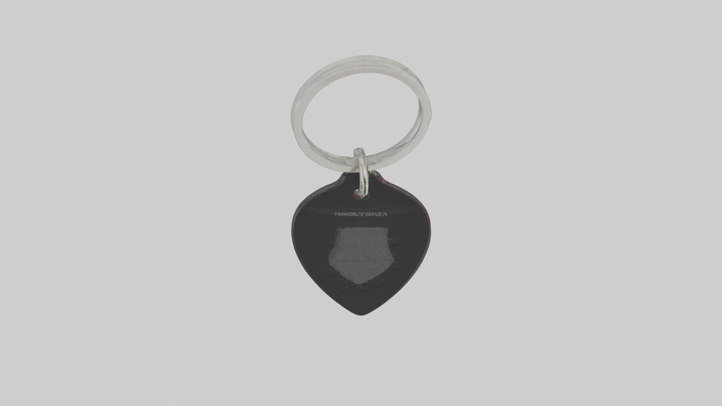 Guitar pick keychain model VR / AR / low-poly