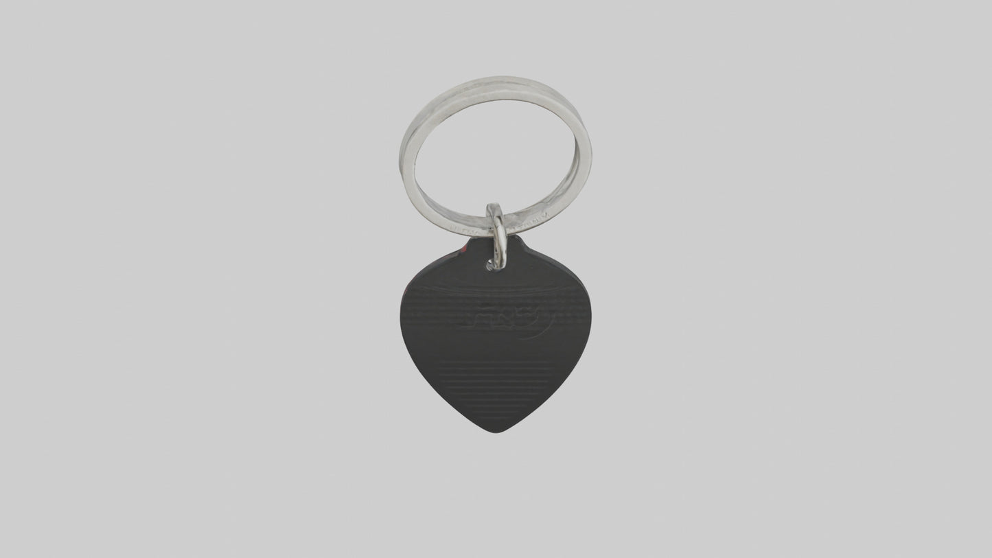 Guitar pick keychain model VR / AR / low-poly