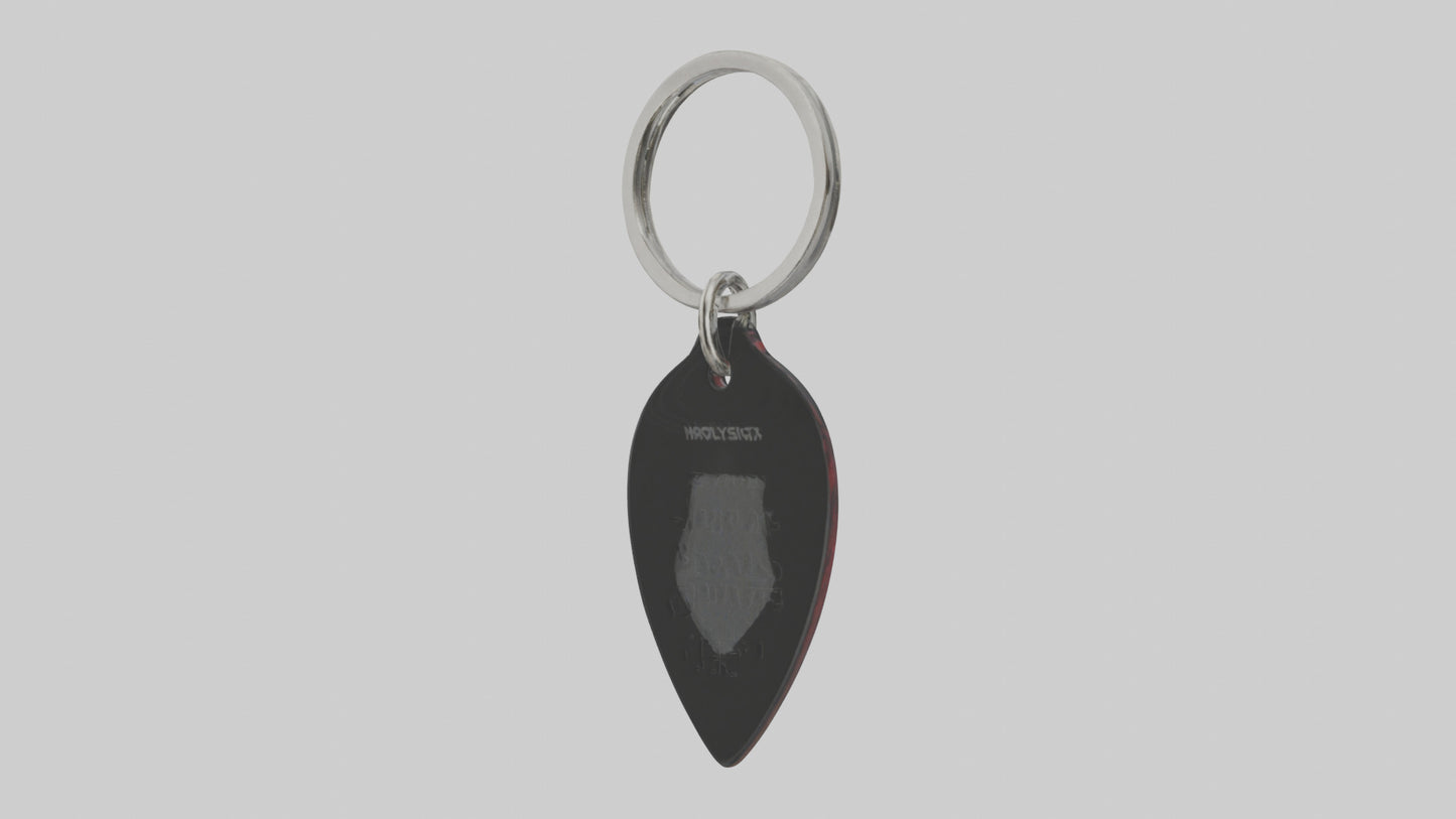Guitar pick keychain model VR / AR / low-poly