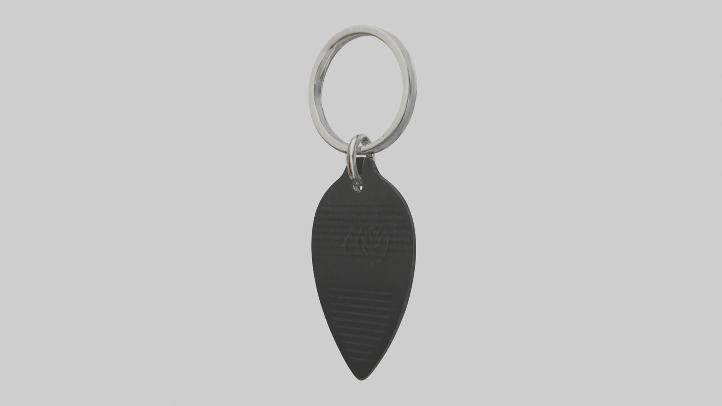 Guitar pick keychain model VR / AR / low-poly