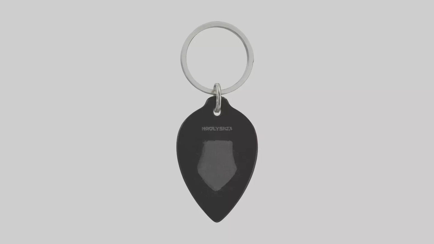 Guitar pick keychain model VR / AR / low-poly