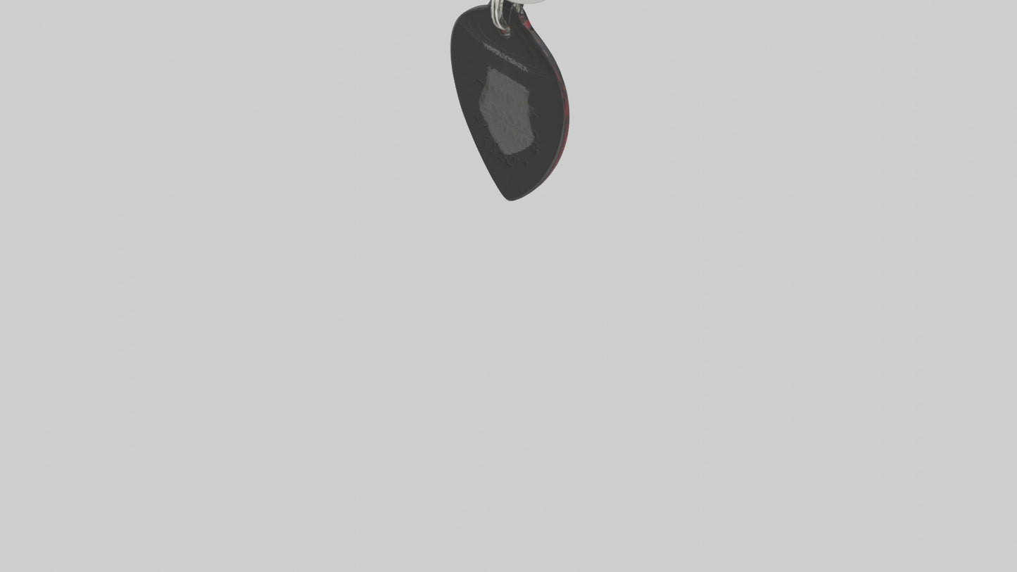 Guitar pick keychain model VR / AR / low-poly