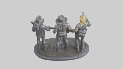3D model Guns N Roses statue model VR / AR / low-poly
