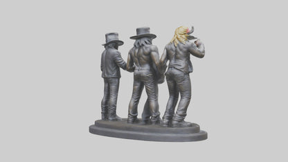 3D model Guns N Roses statue model VR / AR / low-poly