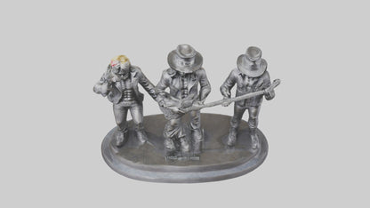 3D model Guns N Roses statue model VR / AR / low-poly